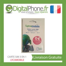 CARTE SIM LYCAMOBILE (réseau bouygues télécom) 0 EUROS COMMUNICATION