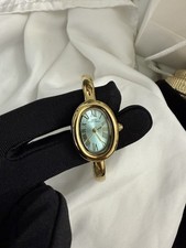 Cyan Bangle Vintage  Gold