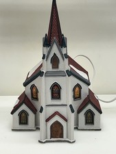Lemax Deluxe Village Square Collectibles St. James Church 1996 Excellent!