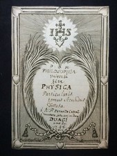 Philosophia Naturalis Sive Physica - Page de Titre - VALLET - 1748 - Typographie
