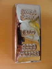 Tirelire lingot argent