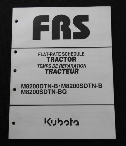 2000 2005 kubota - kubota, m8200dtn-b