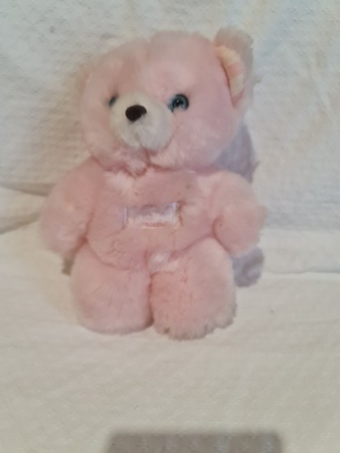 Doudou peluche ours rose - doudou,