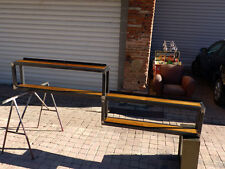 Etagère bibliothèque design industriel fabrication sur mesure bois mètal