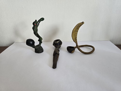 Lot pipes sculptés bois - pipes,