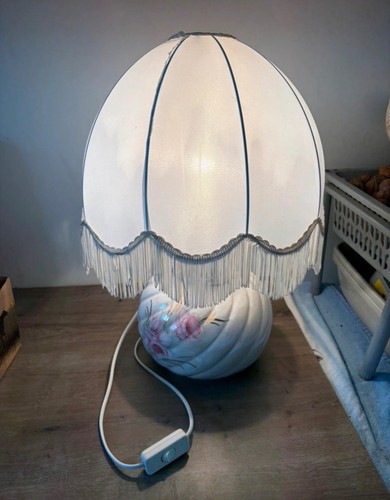 Lampe art déco porcelaine - lampe,
