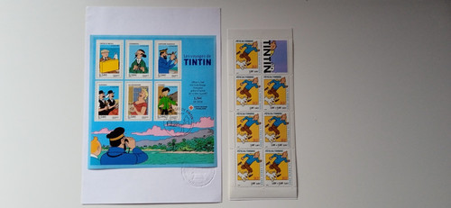 Carnets timbres tintin 2000 - carnets,