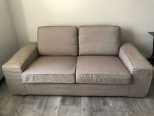 canapé  gris deux  places  en