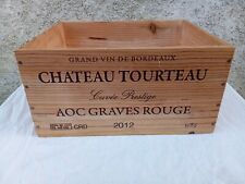 CAISSE A VIN VIDE CHATEAU TOURTEAU AOC GRAVES ROUGE 2012