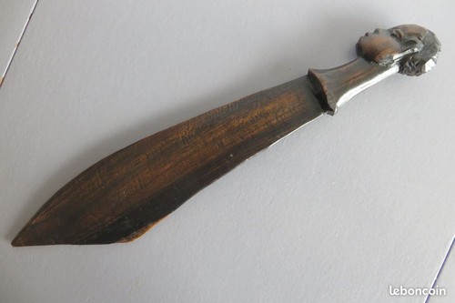 Ancien coupe papier bois - +,