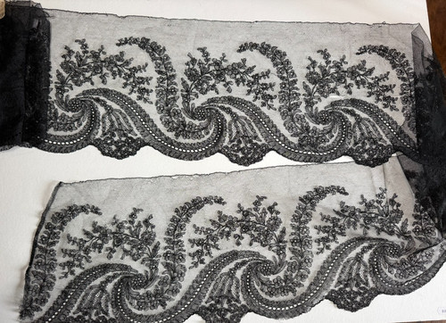 Dentelle ancienne volant - dentelle,