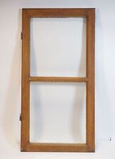 Vintage campaign decoration old glass wood window divided into two parts approx.