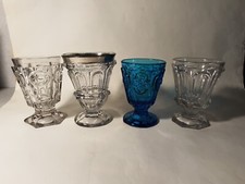 Antique Charles 10 Purple Molded Glass Vases