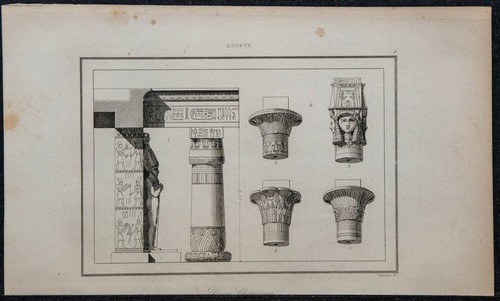 1839 chapiteau égyptien - 1839, &