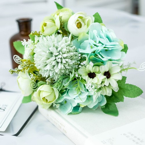 Bouquet fleurs soie - de, en