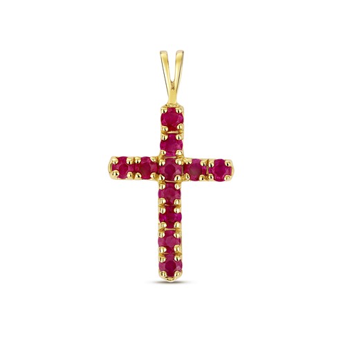 Pendentif femme croix - femme, or
