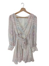 DEA STUDIO Robe à manches longues Dames Robe blanc cassé-violet-gris clair