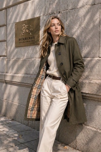 Manteau burberrys soie - manteau,