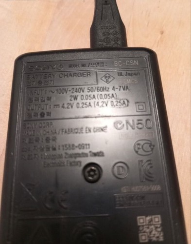 Sony csn chargeur batterie - sony, bc-csn