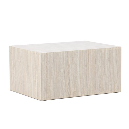 Table basse effet travertin - table,
