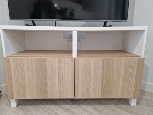 Petit meuble blanc bois - et,