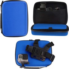 Navitech Blue Rugged Action Camera Hard Case For Geonaute 360GitUp