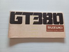 1976 Suzuki GT 380 Manual Use Maintenance Booklet Original Italian