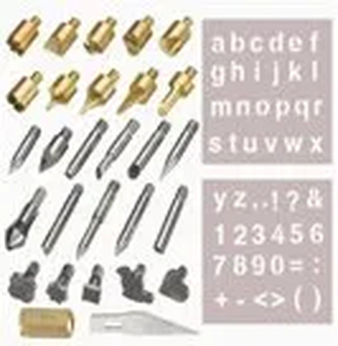 28pcs kit pyrogravure - kit, de