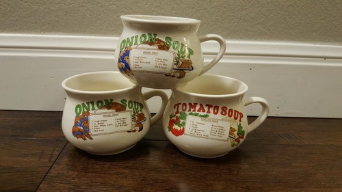 Vintage onion soup - , bowl