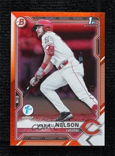 2021 Bowman Draft 1st Edition Orange Foil /25 Matheu Nelson #BD-103