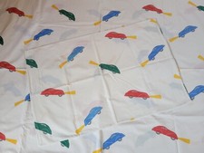 VINTAGE HOUSSE DE COUETTE + TAIE OREILLER VOITURE LIT ENFANT GARÇON 