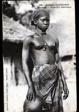  ETHNIC (SENEGAL) MANDINGO WOMAN, bust with jewelry early 1900s