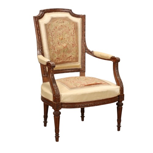 Fauteuil ancien hêtre - ancien, teinté