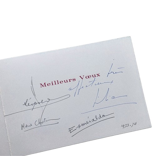 Carte noël belge signée - de,