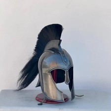 Casque médiéval noir Troie