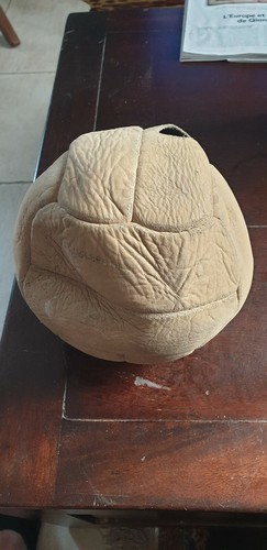 Ballon foot ancien cuir - ballon, en
