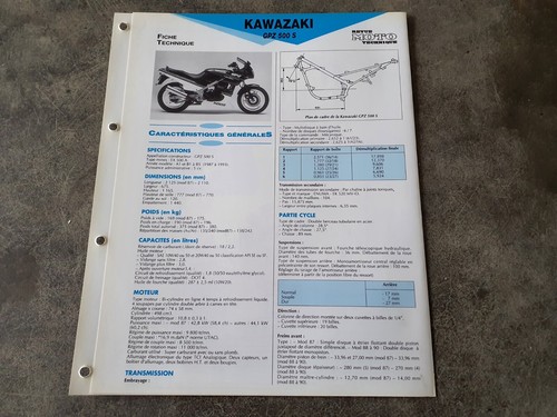 Fiche technique kawasaki - fiche,