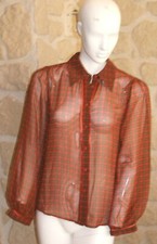 Chemisier orange et kaki neuf taille 36 marque Moves étiqueté à 59€ (sg)