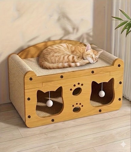 Maison griffoir pour chat - griffoir,