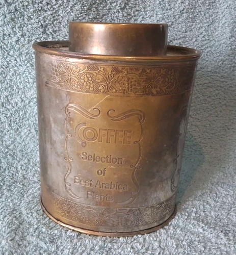 Ancienne boîte café - boîte, ovale