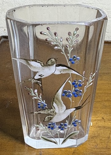 Petit vase pans en verre - À,