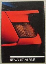 RENAULT ALPINE V6 GT & V6 TURBO Car Sales Brochure c1988 DUTCH TEXT #27 114 18