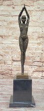 Sculpture D'Art En Bronze Danseuse Par D.H. Chiparus Statue Figure Art Nouveau