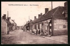 Old postcard Chapelle-Royale, Main Street 