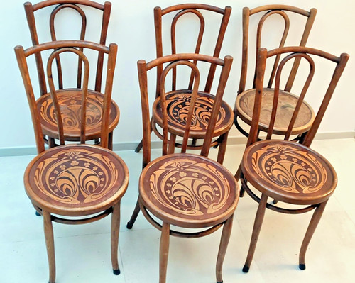 Chaises bistrot hetre - 6,