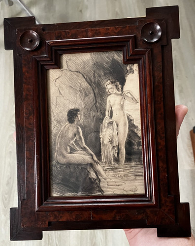 Ancienne gravure cadre - cadre, art