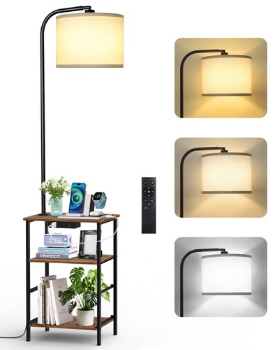 Lampadaire sur pied avec table - pied,
