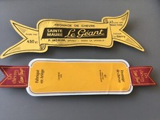 2 Le Géant Sainte Laure & Les Chats Jean Faup Goat Cheese Label