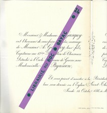 FAIRE PART MARIAGE + A. GASQUY