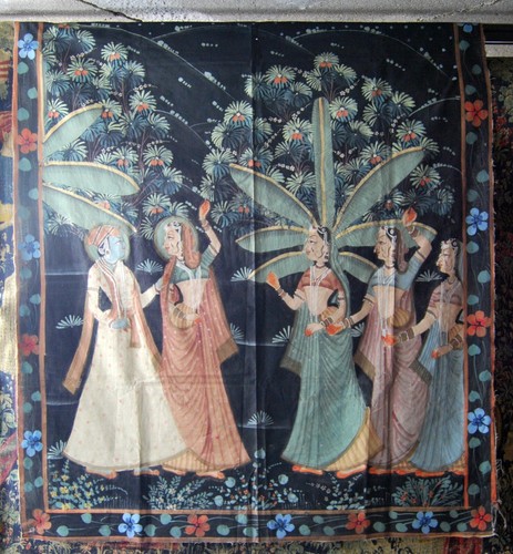 Peinture toile murale krishna - toile,